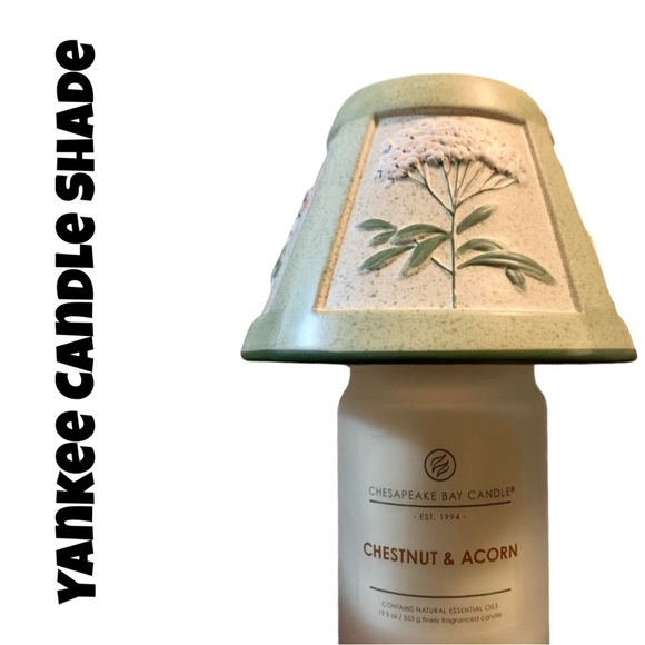 Candle Shade,Yankee Candle Floral Jar Shade